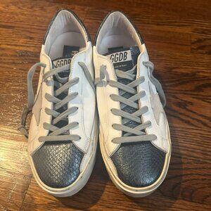 Golden Goose Hi Star Sneaker with embossed accents
